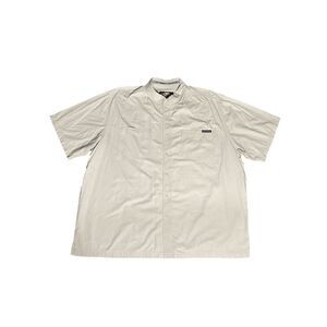 Harley Davidson Men's 3XL Beige Short Sleeve Button-Up Shirt Casual